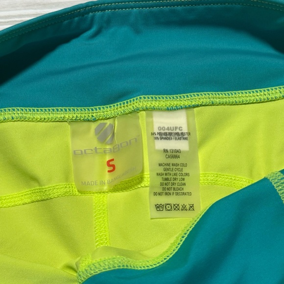 NEW Octagon UFC Women's Kinetic Training Shorts Workout Atheltic Lime small - Picture 3 of 5